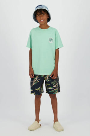 regular waist sweatshort zwart
