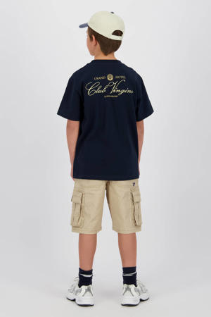 T-shirt met backprint zwart