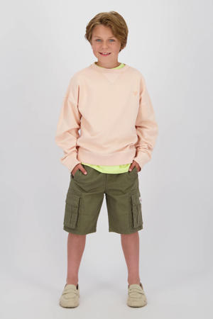 regular waist cargo short groen