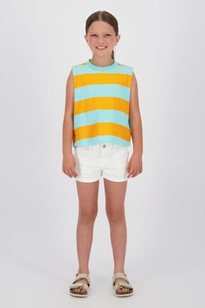 denim regular high waist short wit