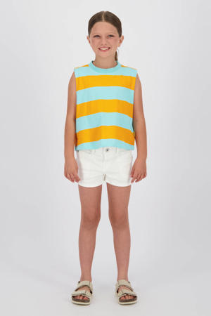denim regular high waist short wit