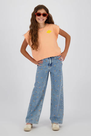 Cita Special high waist wide leg jeans medium blue denim