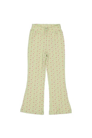 Retro Gele Flare Broek met Stretch Jaren '70 Retro Gele Flare Broek met Stretch Jaren '70
