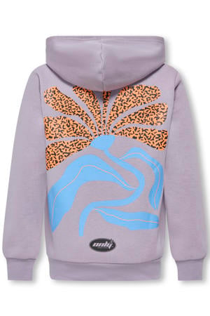 hoodie met backprint paars
