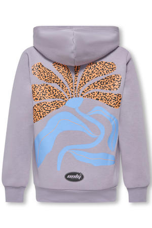 hoodie met backprint paars
