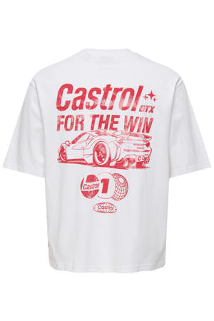 T-shirt met backprint wit
