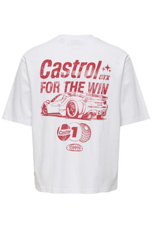 T-shirt met backprint wit