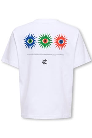T-shirt met backprint wit