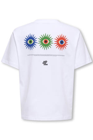 T-shirt met backprint wit