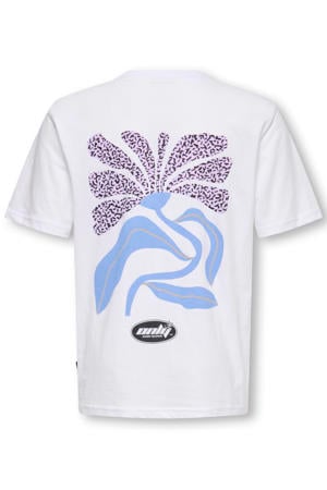 T-shirt met backprint wit