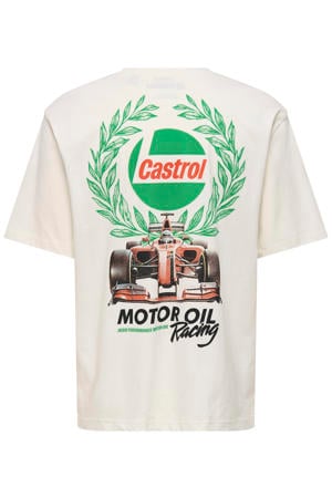 T-shirt met backprint wit