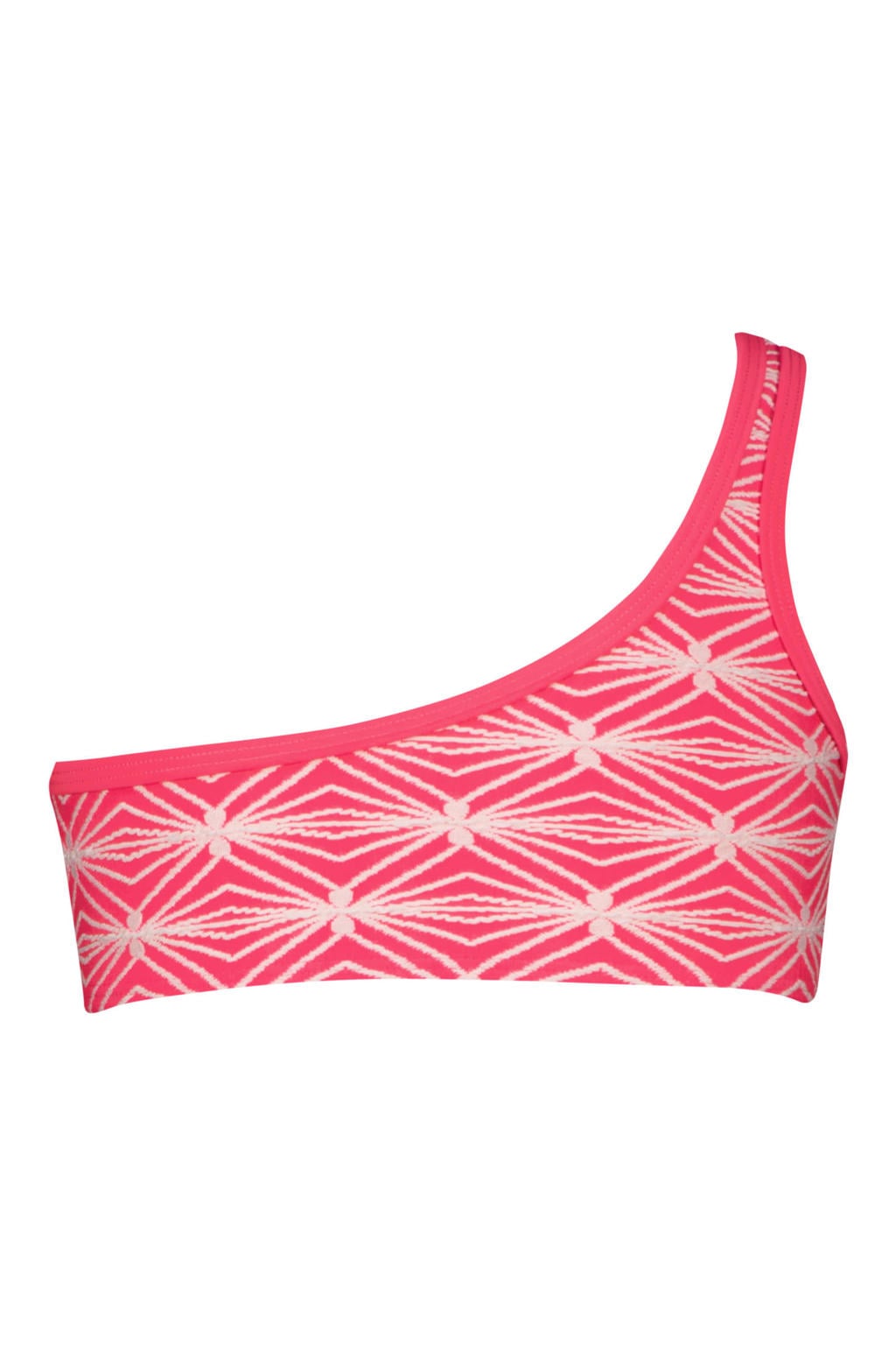 Vingino one shoulder bikini Zavine roze/wit