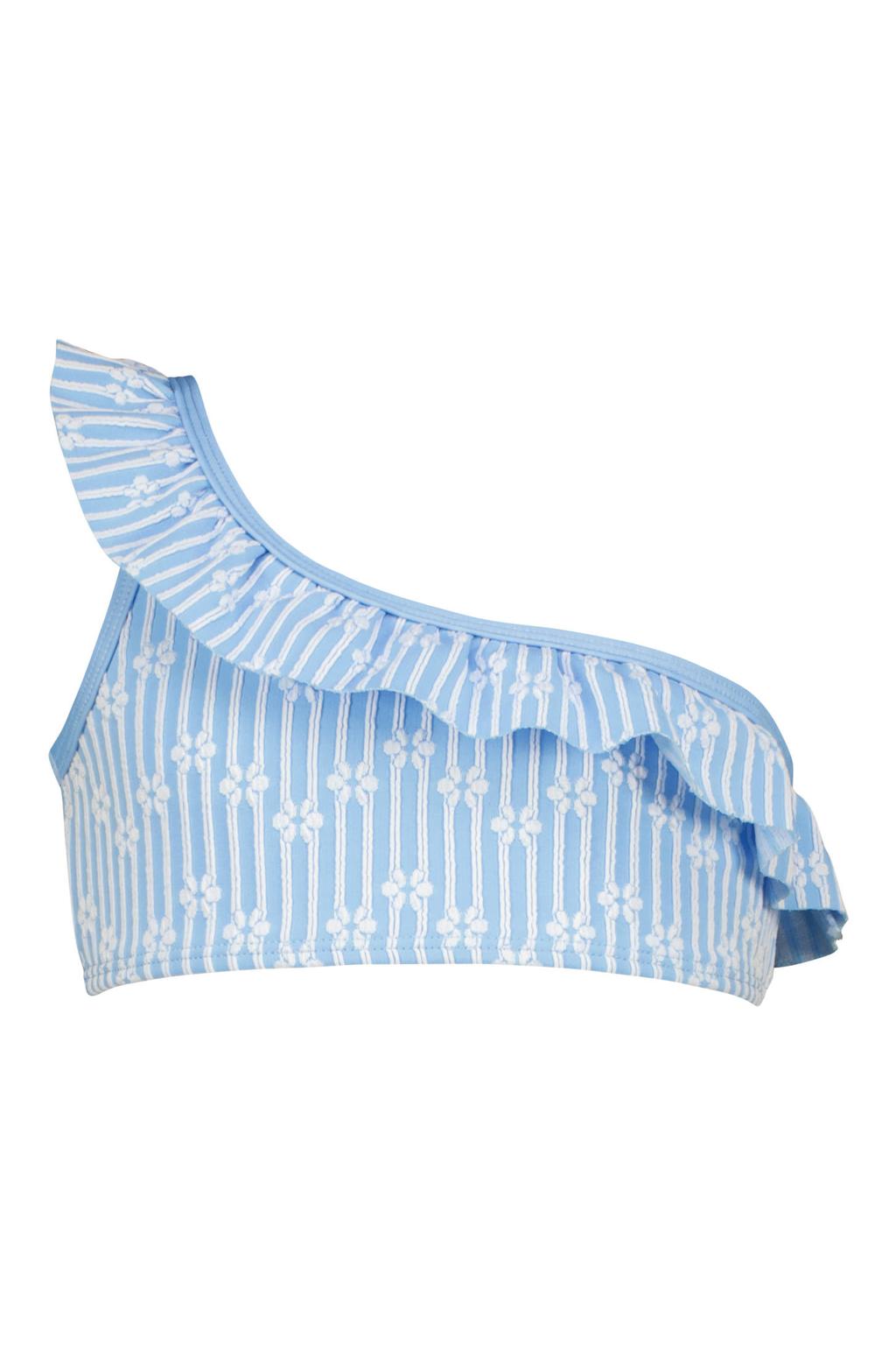 Vingino one shoulder bikini Zalotte blauw/wit