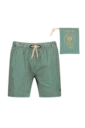 zwemshort gestreept groen