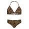 Vingino halterbikini Zimone met panterprint bruin/zwart