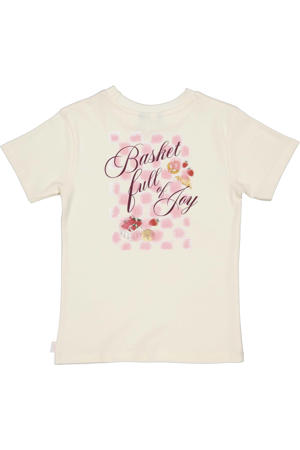 T-shirt met backprint ecru
