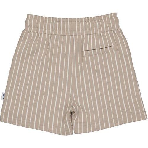 QPI Mini regular gestreepte casual short zand afbeelding
