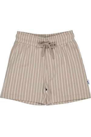 regular gestreepte casual short zand