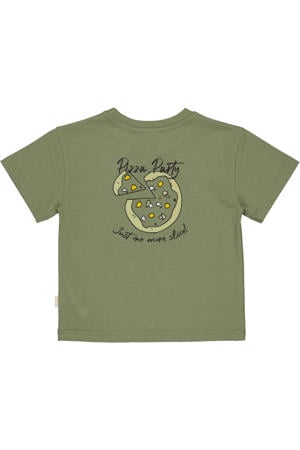 T-shirt met backprint groen