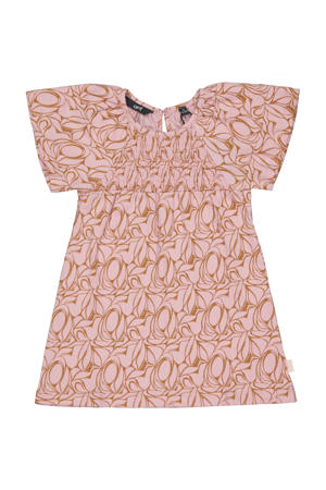 midi jurk roze