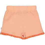 thumbnail: QPI regular waist casual short met textuur oranje