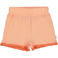 QPI regular waist casual short met textuur oranje