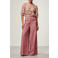 Aaiko straight high waist broek oudroze