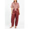Aaiko gestreepte blouse oudroze
