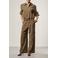 Aaiko relaxed regular waist casual broek bruin