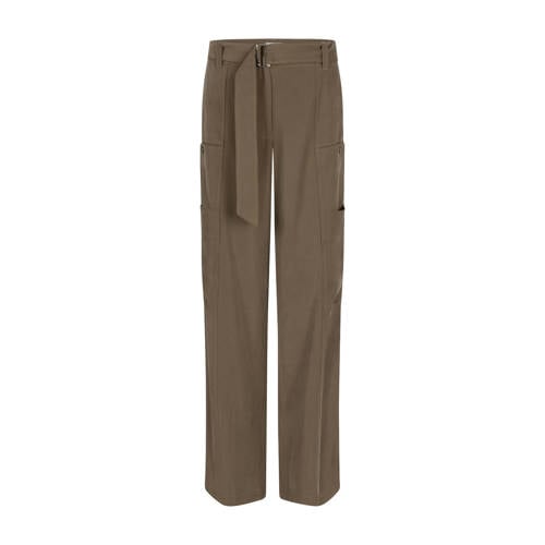 Aaiko relaxed regular waist casual broek bruin afbeelding