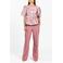 Aaiko gebloemde top roze met glitter