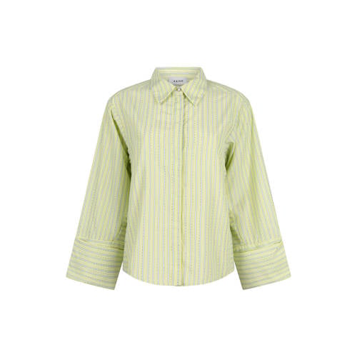 Aaiko blouse met krijtstreep lichtgroen afbeelding