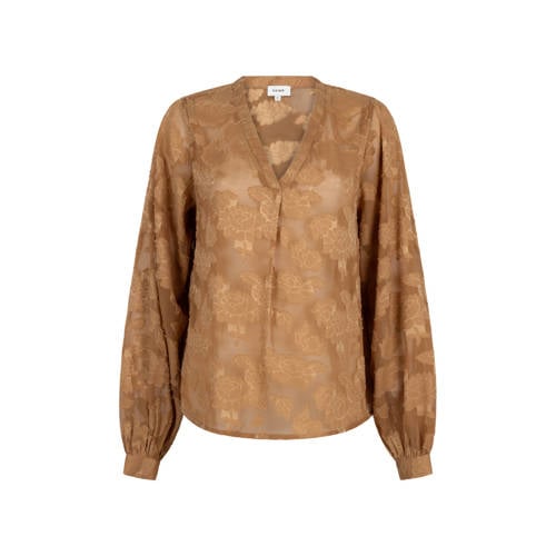Aaiko gebloemde blousetop bruin afbeelding