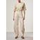Aaiko gebloemde top beige broderie