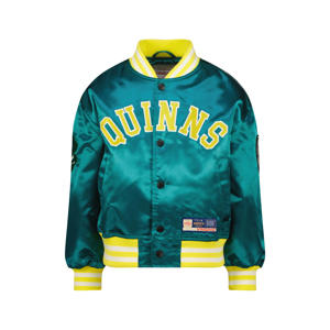bomberjack met backprint groen
