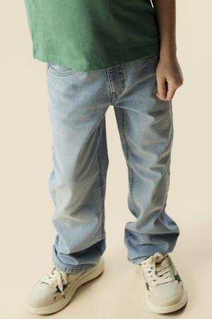 straight leg jeans light blue denim