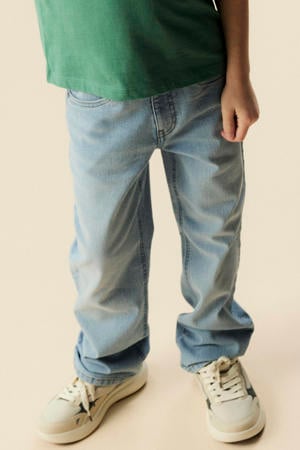 straight leg jeans light blue denim