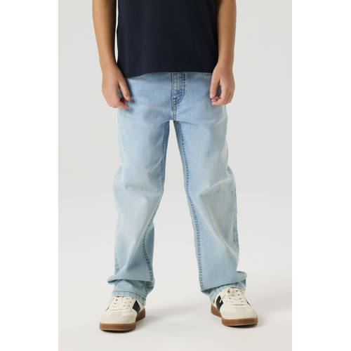 NAME IT KIDS wide leg jeans light blue denim afbeelding