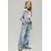 NAME IT KIDS wide leg jeans light blue denim