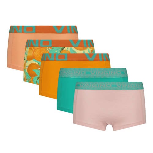 Vingino short oranje (set van 5) – Oranje/multicolor