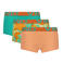 Vingino katoenen short met print - oranje/groen (set van 3)