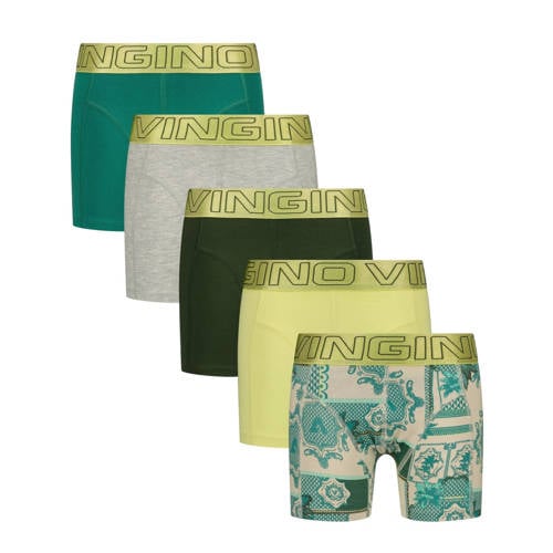 Vingino boxershort groen/multicolor (set van 5)