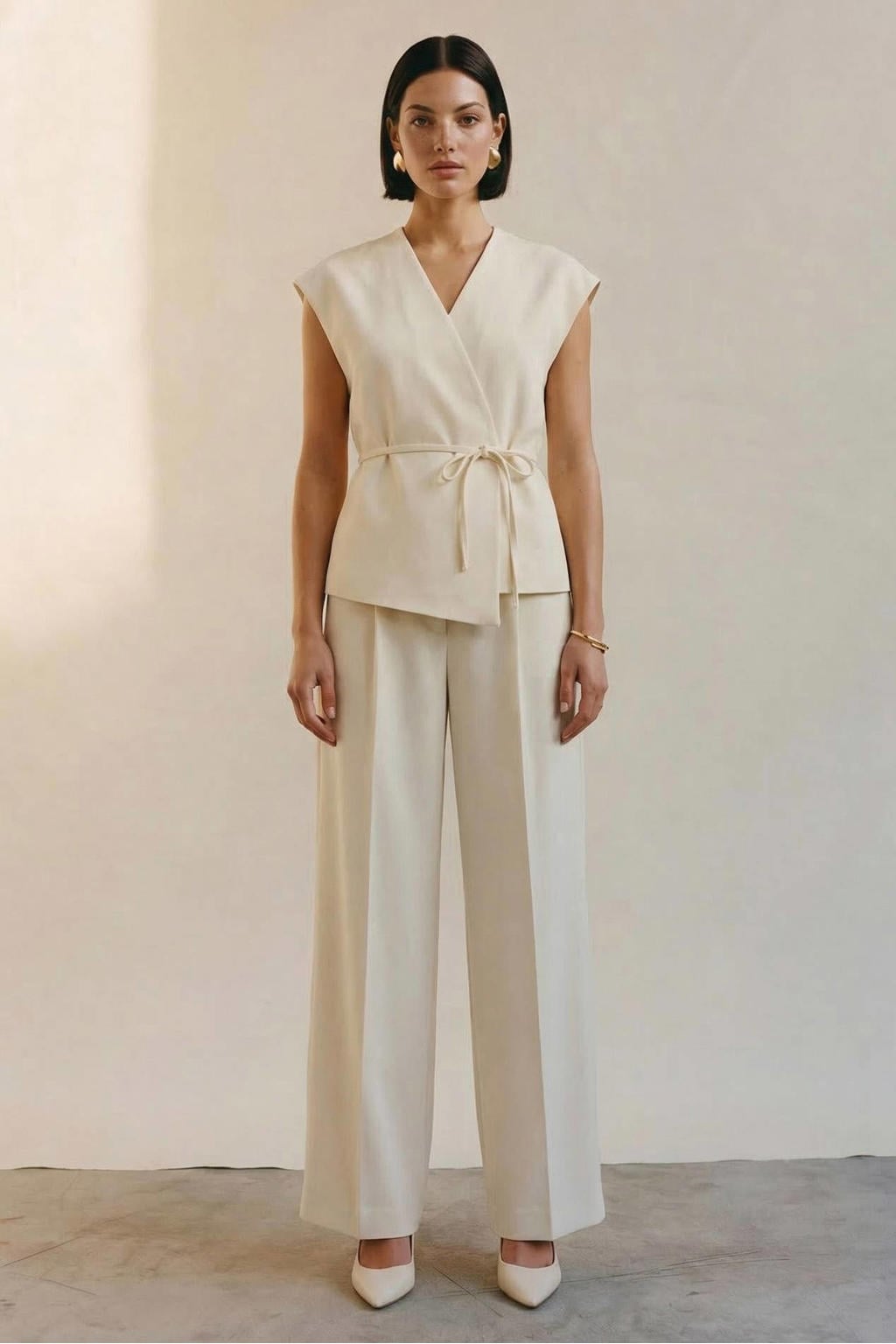 AWARE gilet - ecru