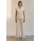 AWARE wide leg high waist pantalon - ecru