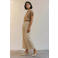 AWARE top gebreid - taupe