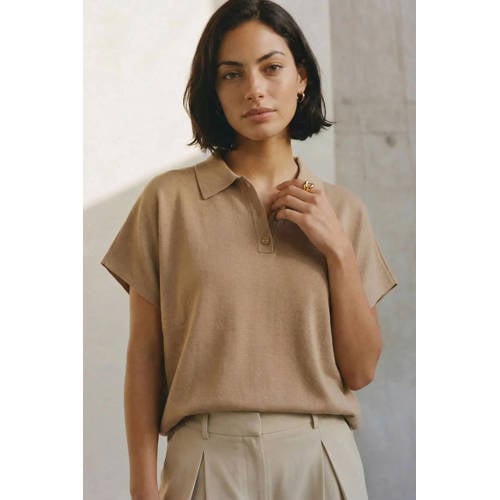 AWARE top zand gebreid afbeelding
