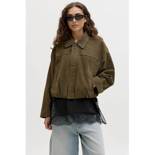 JJXX suede jack groen afbeelding