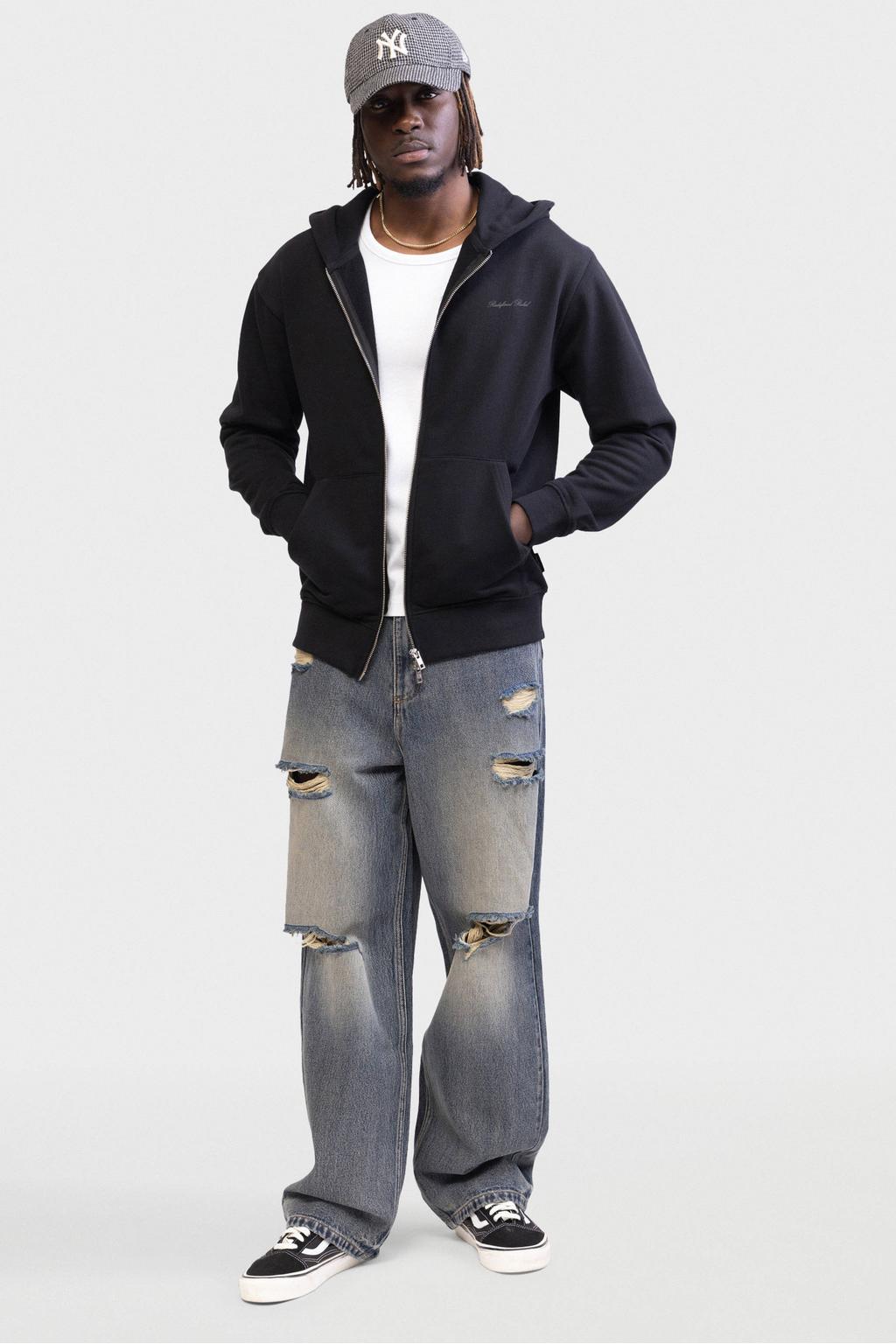 Redefined Rebel sweatvest zwart | wehkamp