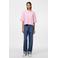 PIECES trui roze gebreid