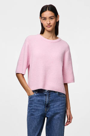 trui roze gebreid